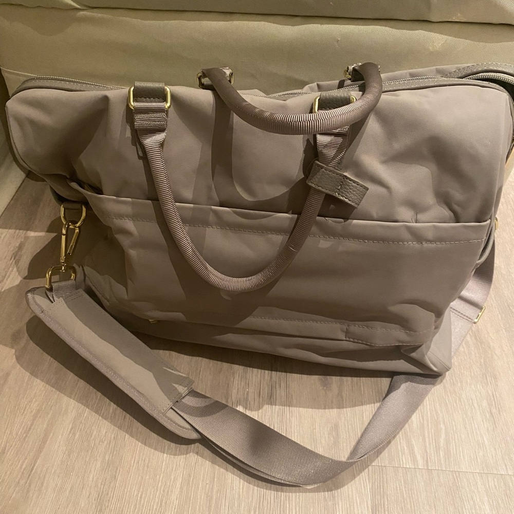 Taupe/Grey Duffel Bag